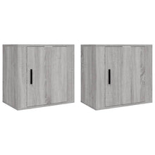 Nachtkastjes 2 St Wandgemonteerd 50X30X47 Cm Grijs Sonoma Eiken
