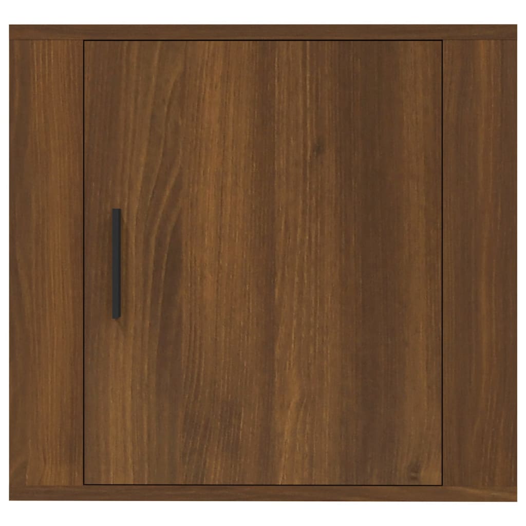Nachtkastjes 2 St Wandgemonteerd 50X30X47 Cm Bruin Eikenkleur