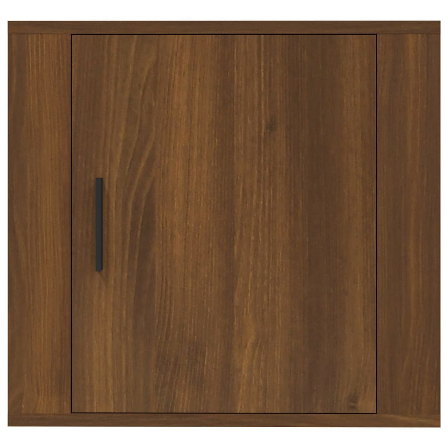 Nachtkastjes 2 St Wandgemonteerd 50X30X47 Cm Bruin Eikenkleur