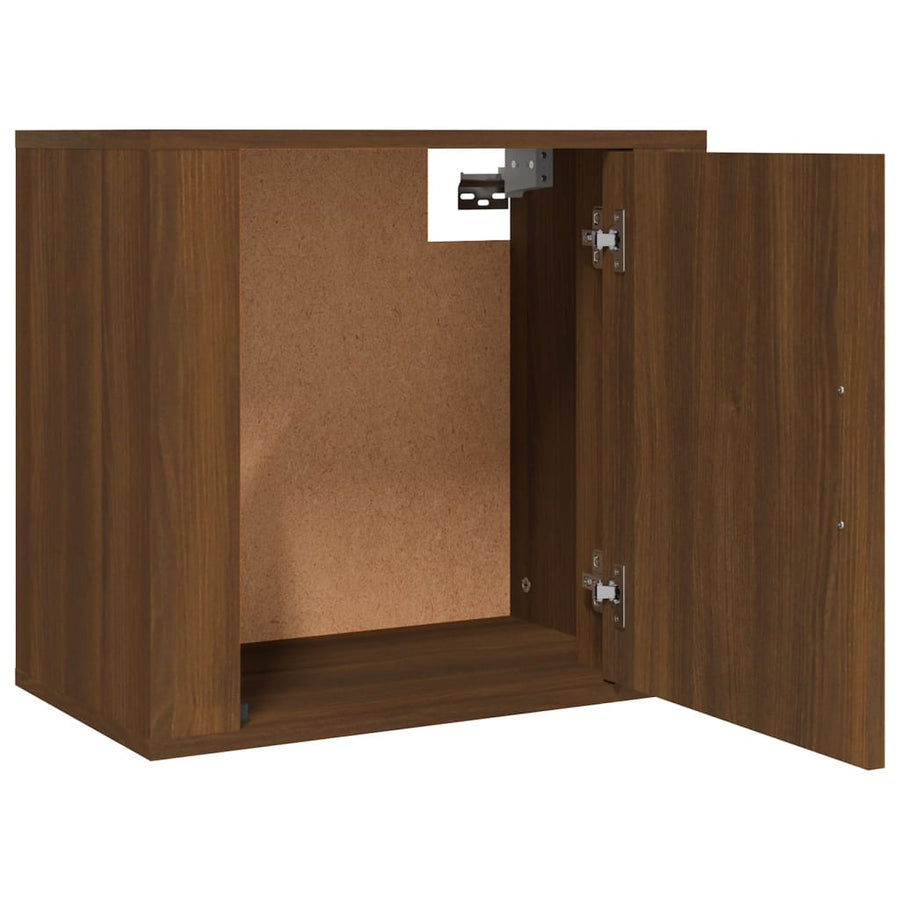 Nachtkastjes 2 St Wandgemonteerd 50X30X47 Cm Bruin Eikenkleur