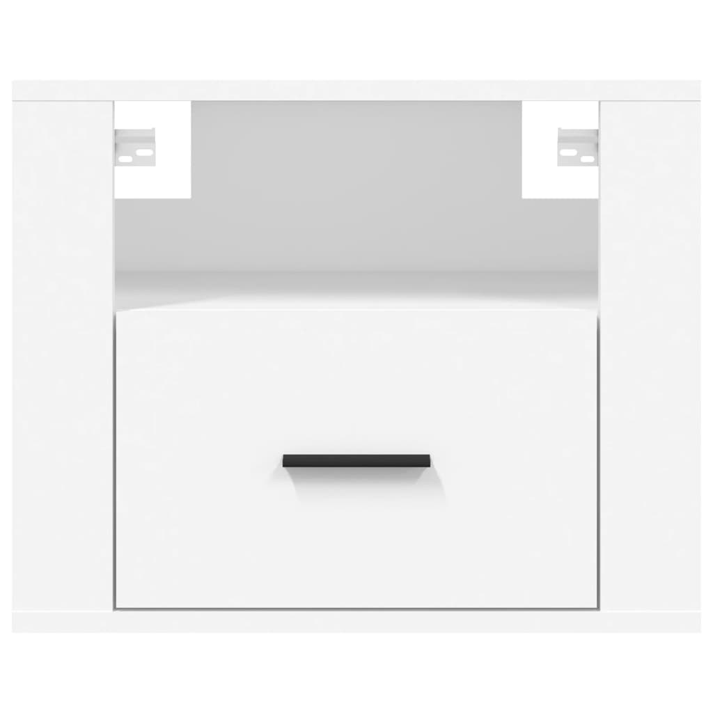 Nachtkastjes 2 St Wandgemonteerd 50X36X40 Cm Wit