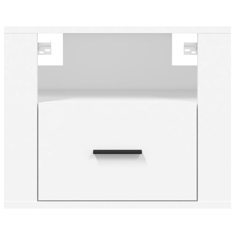 Nachtkastjes 2 St Wandgemonteerd 50X36X40 Cm Wit