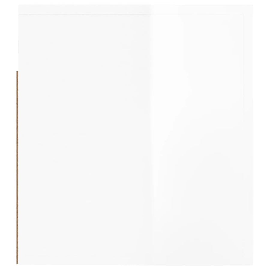 Nachtkastjes 2 St Wandgemonteerd 50X36X40 Cm Hoogglans Wit