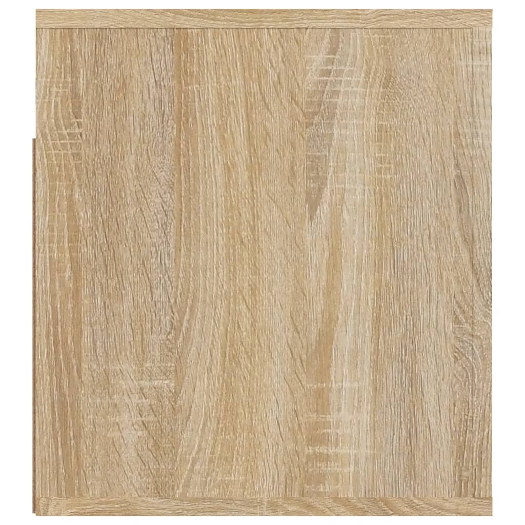 Nachtkastje Wandgemonteerd 50X36X40 Cm Sonoma Eikenkleurig
