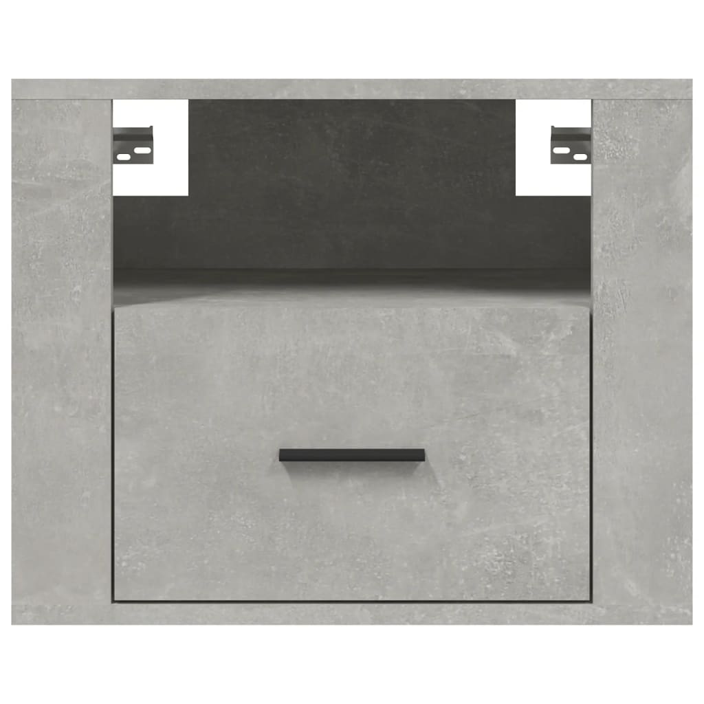 Nachtkastje Wandgemonteerd 50X36X40 Cm Betongrijs