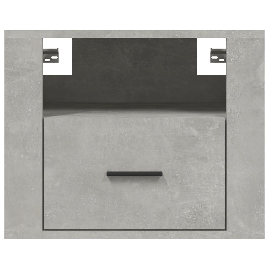 Nachtkastje Wandgemonteerd 50X36X40 Cm Betongrijs