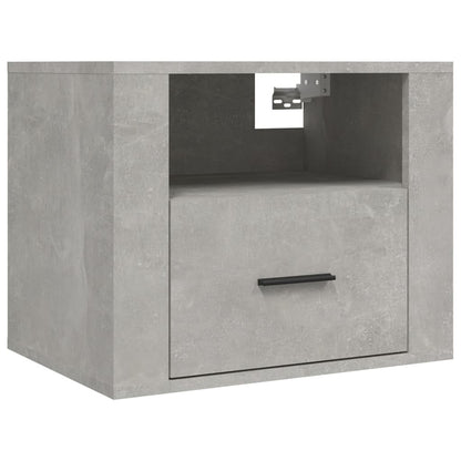Nachtkastjes 2 St Wandgemonteerd 50X36X40 Cm Betongrijs