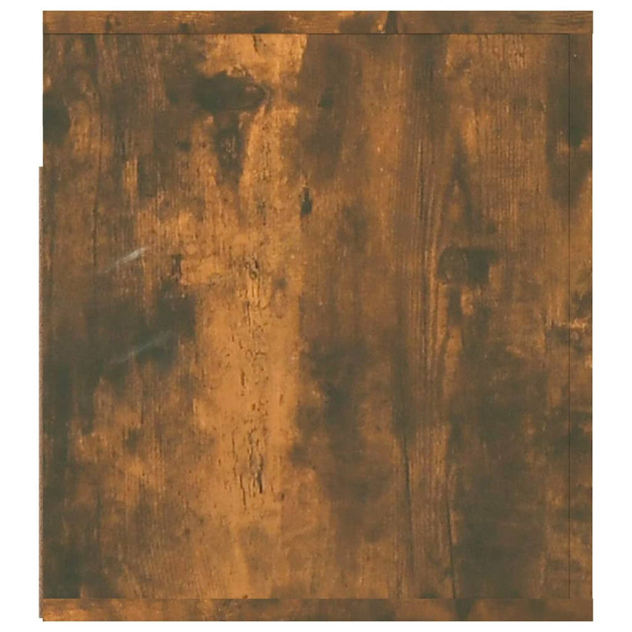 Nachtkastje Wandgemonteerd 50X36X40 Cm Gerookt Eikenkleurig