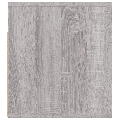 Nachtkastjes 2 St Wandgemonteerd 50X36X40 Cm Grijs Sonoma Eiken