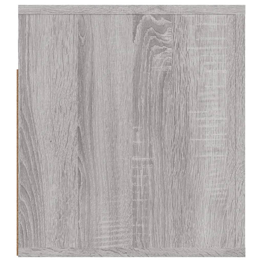 Nachtkastjes 2 St Wandgemonteerd 50X36X40 Cm Grijs Sonoma Eiken