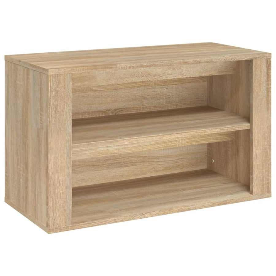 Schoenenrek 75X35X45 Cm Bewerkt Hout Kleurig Sonoma eiken