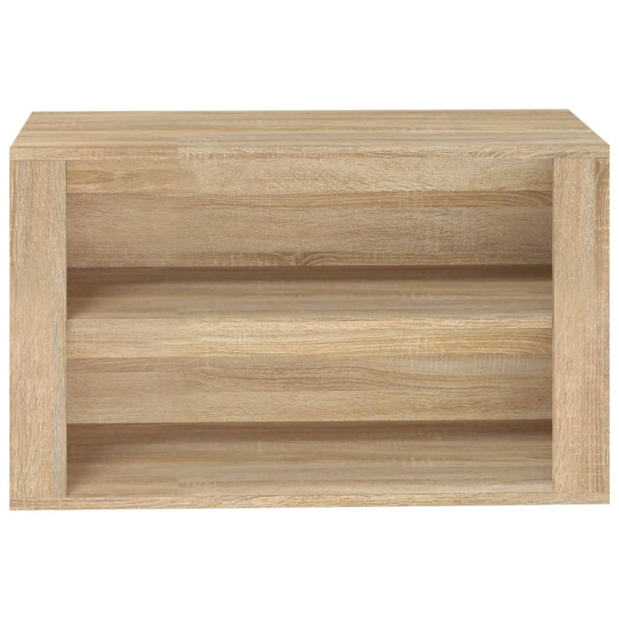 Schoenenrek 75X35X45 Cm Bewerkt Hout Kleurig Sonoma eiken