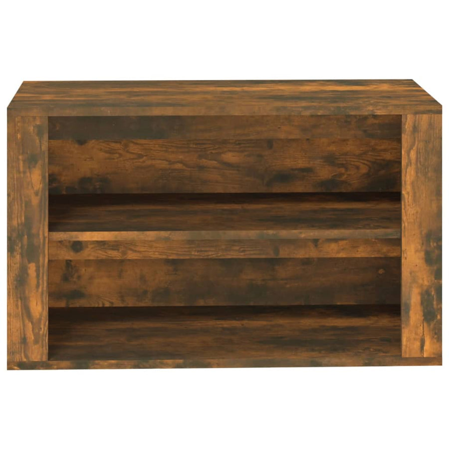 Schoenenrek 75X35X45 Cm Bewerkt Hout Kleurig Gerookt eiken