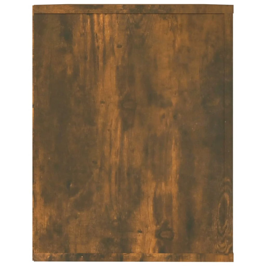 Schoenenrek 75X35X45 Cm Bewerkt Hout Kleurig Gerookt eiken