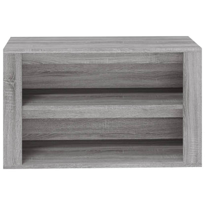 Schoenenrek 75X35X45 Cm Bewerkt Hout Eikenkleur Grijs sonoma