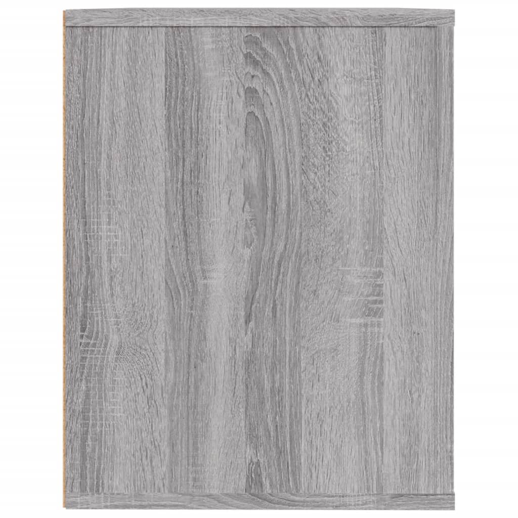 Schoenenrek 75X35X45 Cm Bewerkt Hout Eikenkleur Grijs sonoma