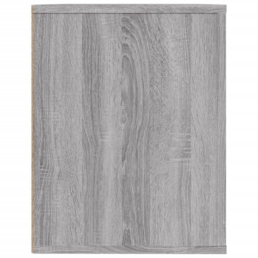 Schoenenrek 75X35X45 Cm Bewerkt Hout Eikenkleur Grijs sonoma