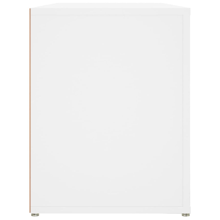 Schoenenrek 00X35X45 Cm Bewerkt Hout Wit