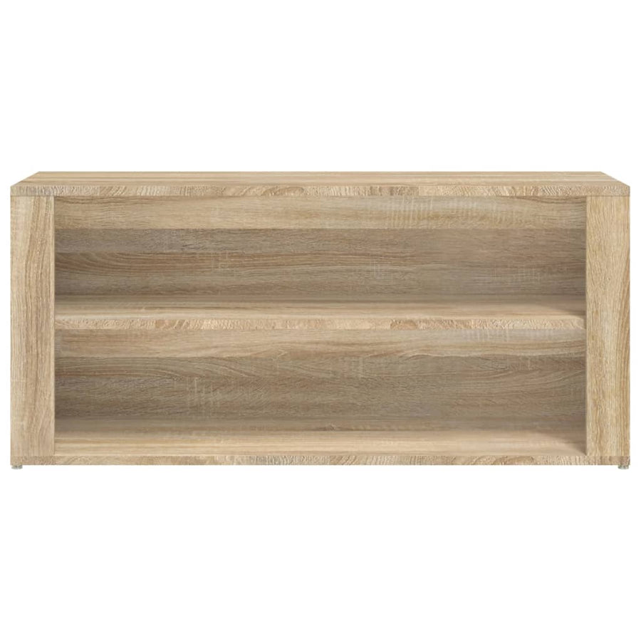 Schoenenrek 100X35X45 Cm Bewerkt Hout Sonoma Eikenkleurig