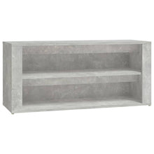 Schoenenrek 100X35X45 Cm Bewerkt Hout Betongrijs