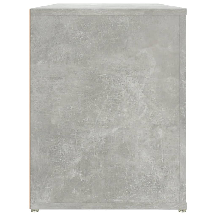 Schoenenrek 100X35X45 Cm Bewerkt Hout Betongrijs