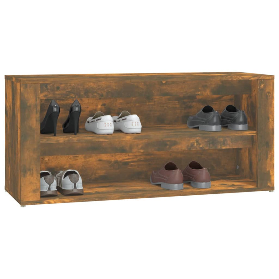 Schoenenrek 00X35X45 Cm Bewerkt Hout Kleurig Gerookt eiken