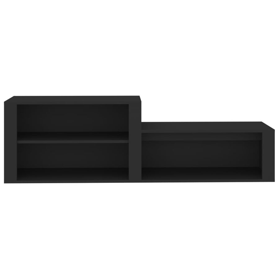 Schoenenkast 150X35X45 Cm Bewerkt Hout Zwart
