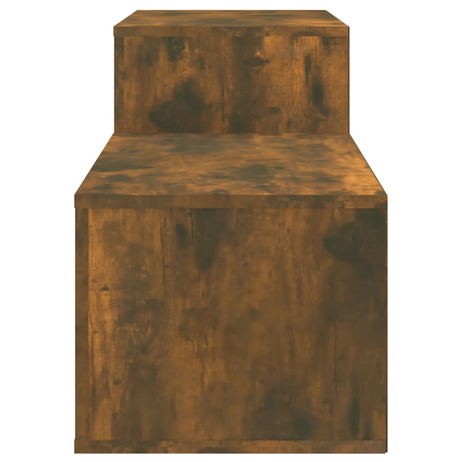 Schoenenkast 150X35X45 Cm Bewerkt Hout Gerookt Eikenkleurig