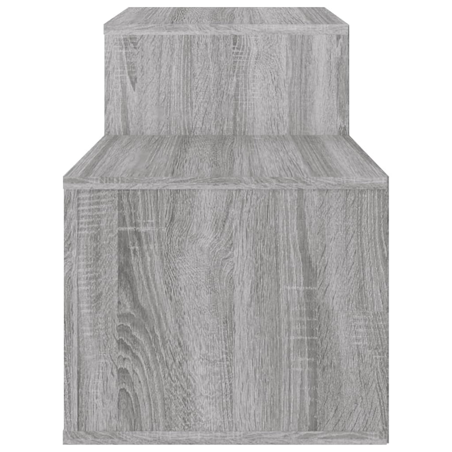 Schoenenkast 150X35X45 Cm Bewerkt Hout Grijs Sonoma