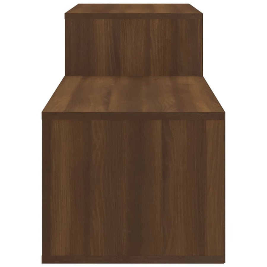 Schoenenkast 50X35X45 Cm Bewerkt Hout Bruin Eikenkleur Bruineiken
