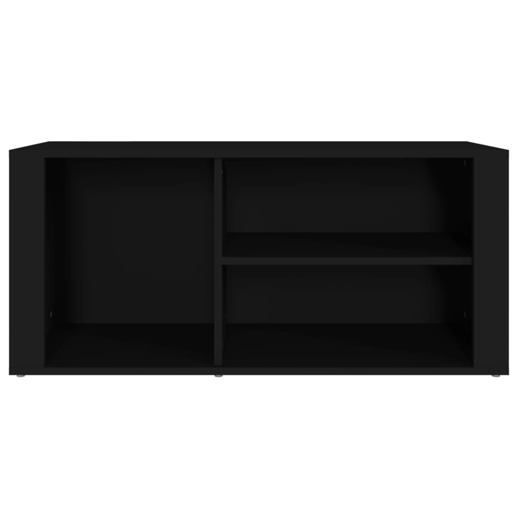 Schoenenkast 00X35X45 Cm Bewerkt Hout Zwart