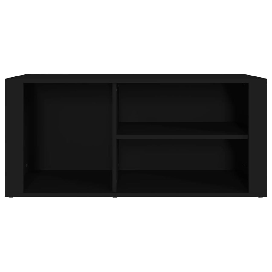 Schoenenkast 00X35X45 Cm Bewerkt Hout Zwart