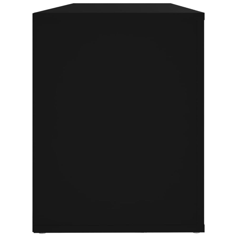Schoenenkast 00X35X45 Cm Bewerkt Hout Zwart