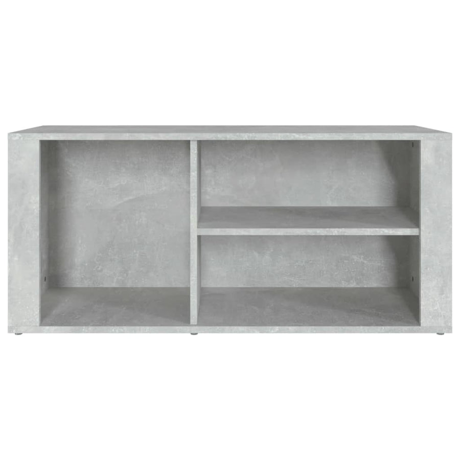 Schoenenkast 100X35X45 Cm Bewerkt Hout Betongrijs