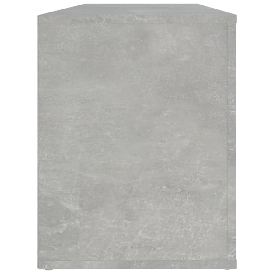 Schoenenkast 100X35X45 Cm Bewerkt Hout Betongrijs