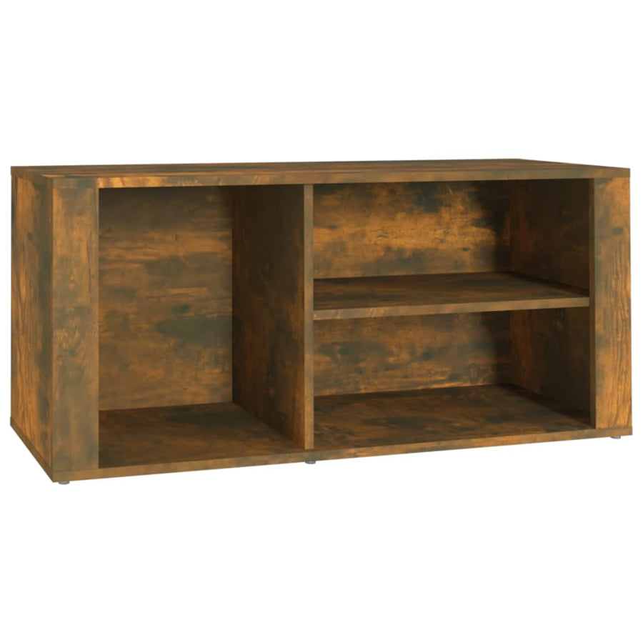 Schoenenkast 00X35X45 Cm Bewerkt Hout Kleurig Gerookt eiken