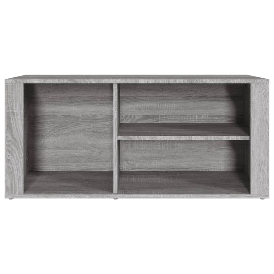 Schoenenkast 100X35X45 Cm Bewerkt Hout Grijs Sonoma