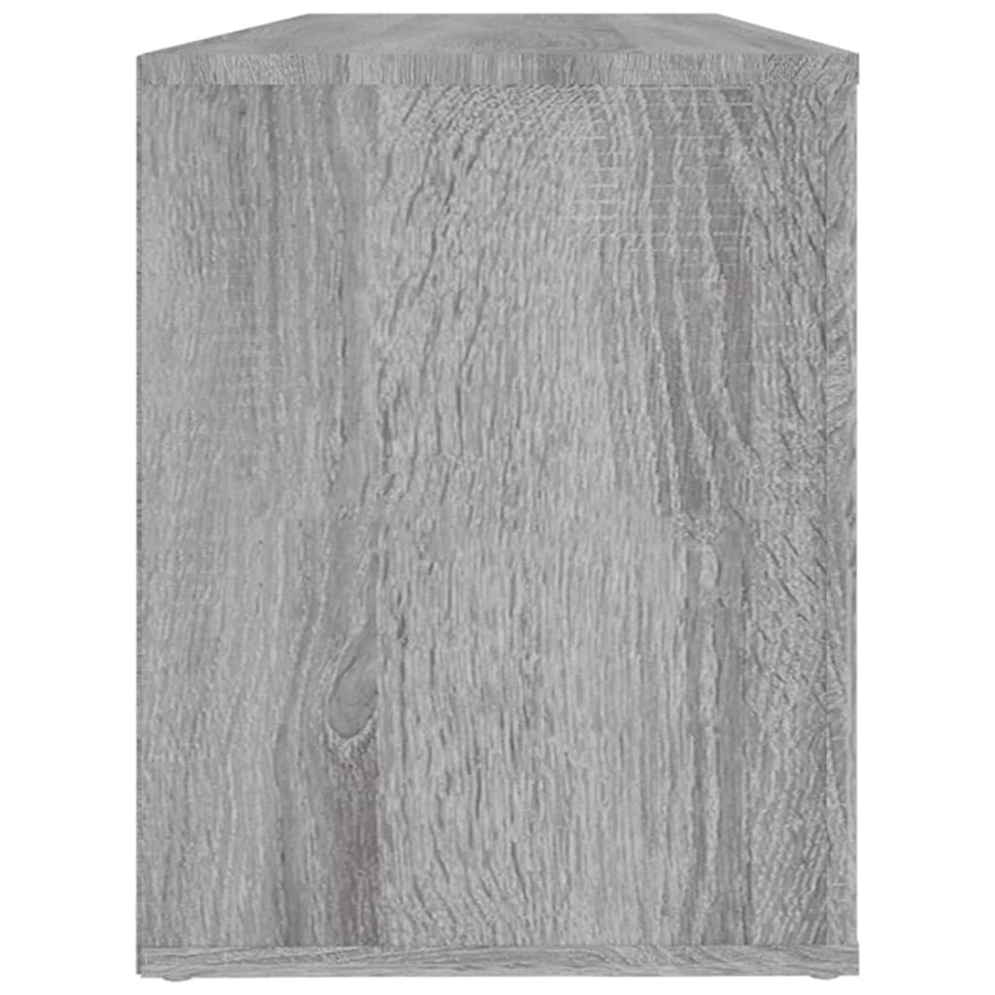 Schoenenkast 100X35X45 Cm Bewerkt Hout Grijs Sonoma