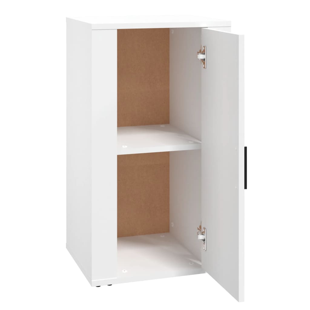 Dressoir 40X33X70 Cm Bewerkt Hout Wit