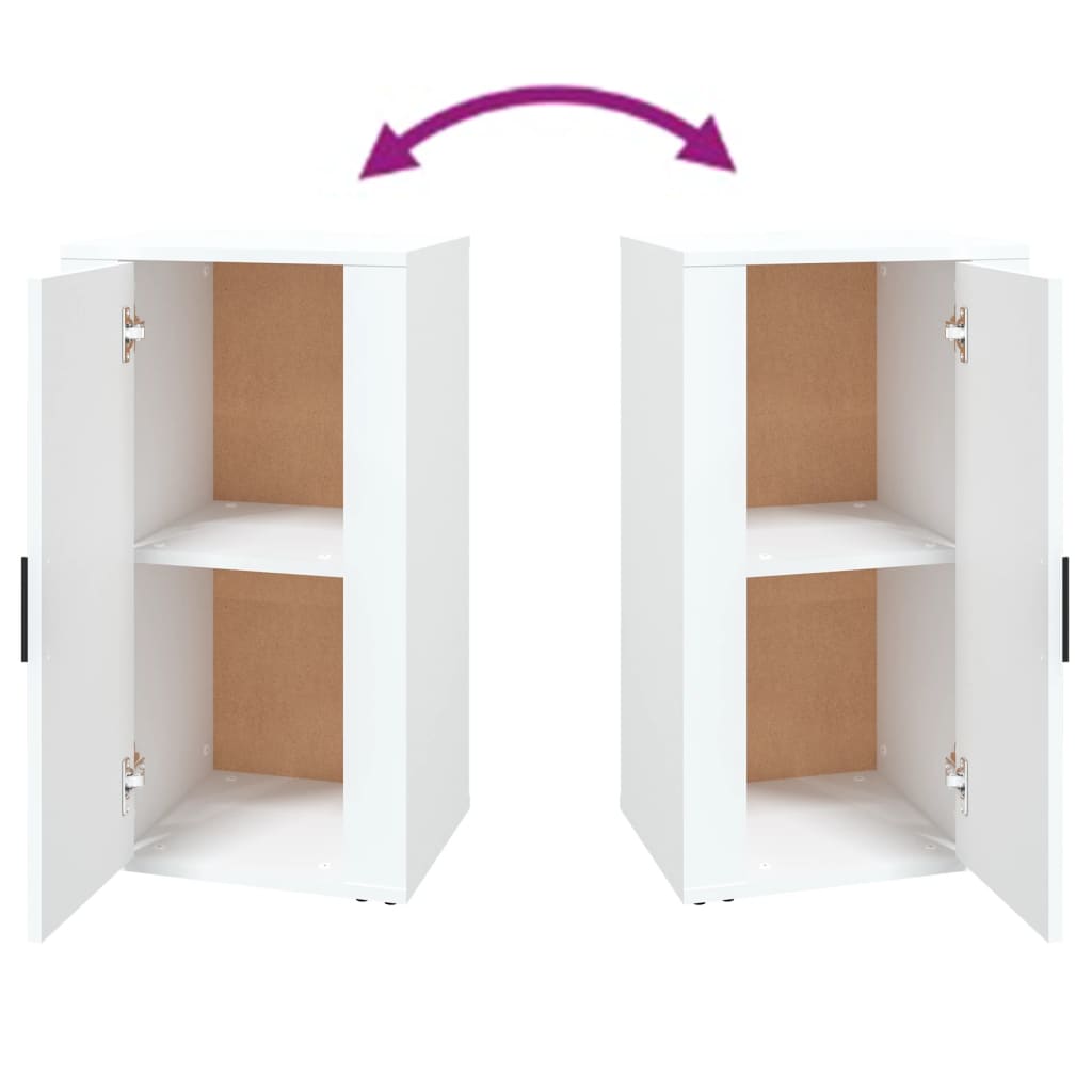 Dressoir 40X33X70 Cm Bewerkt Hout Wit