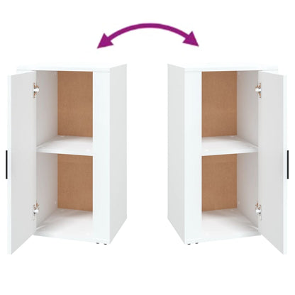 Dressoir 40X33X70 Cm Bewerkt Hout Wit