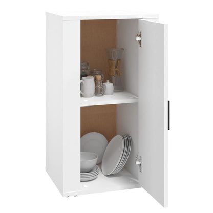Dressoir 40X33X70 Cm Bewerkt Hout Wit