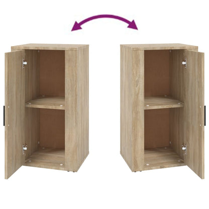 Dressoir 40x33x70 cm bewerkt hout sonoma eikenkleurig