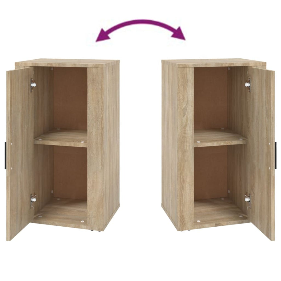 Dressoir 40x33x70 cm bewerkt hout sonoma eikenkleurig