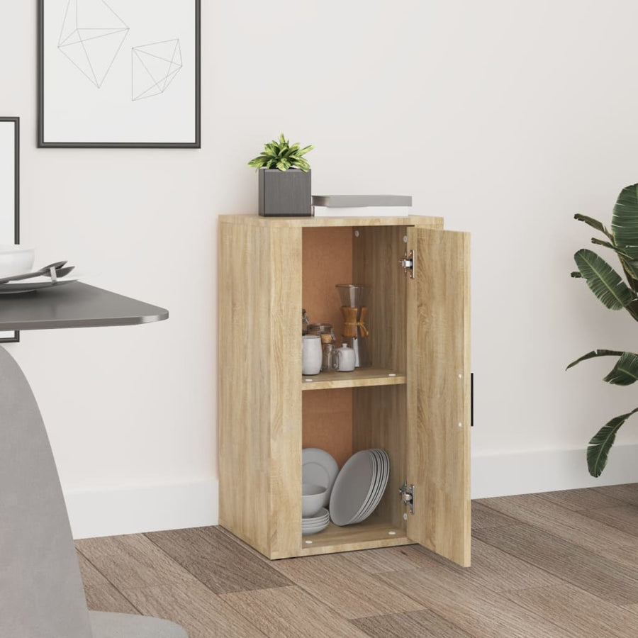Dressoir 40x33x70 cm bewerkt hout sonoma eikenkleurig