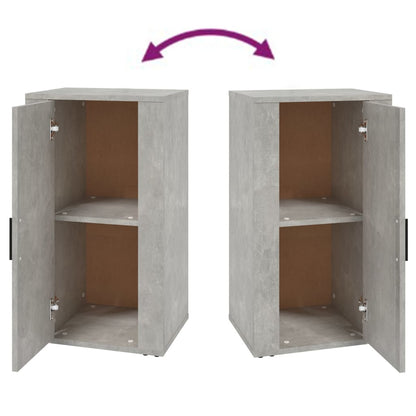 Dressoir 40X33X70 Cm Bewerkt Hout Betongrijs