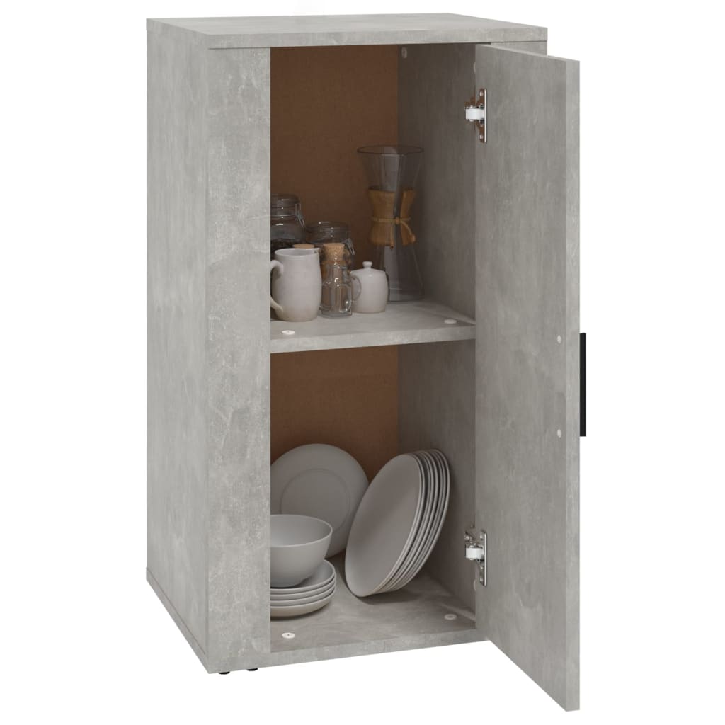 Dressoir 40X33X70 Cm Bewerkt Hout Betongrijs