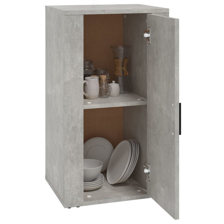 Dressoir 40X33X70 Cm Bewerkt Hout Betongrijs