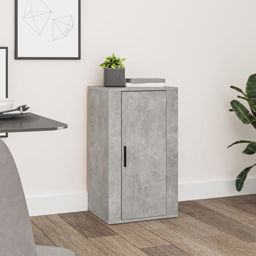 Dressoir 40X33X70 Cm Bewerkt Hout Betongrijs
