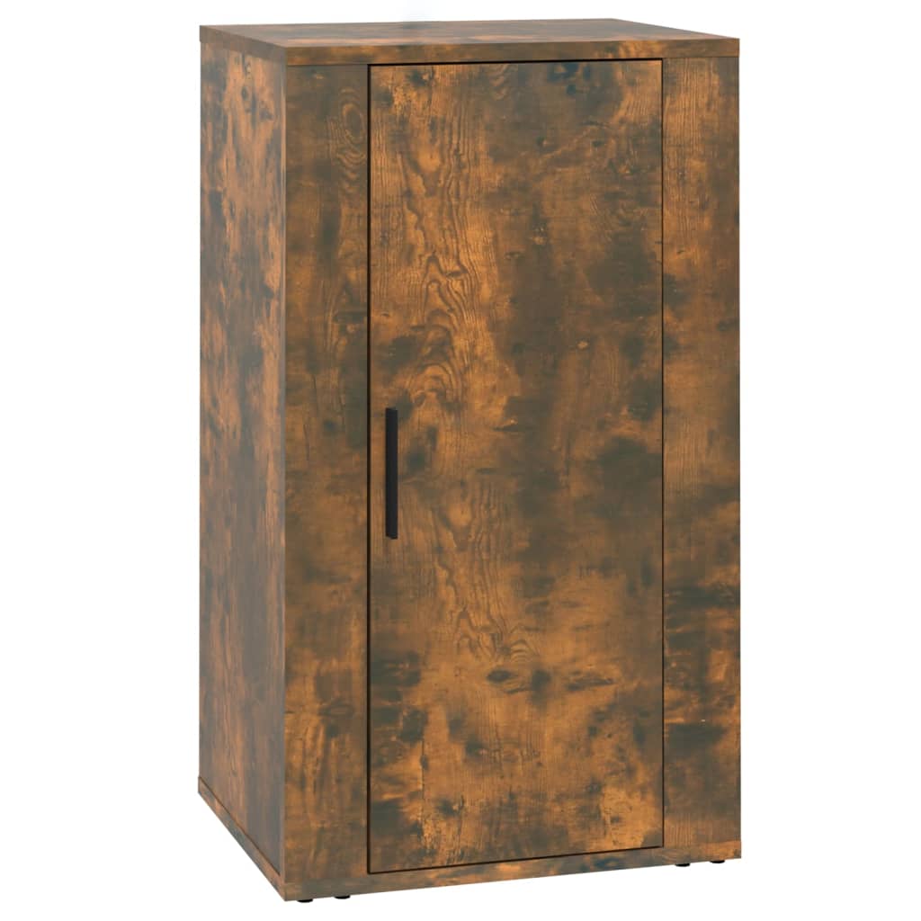Dressoir 40X33X70 Cm Bewerkt Hout Gerookt Eikenkleurig